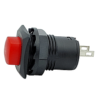 Кнопка нажимная с фиксацией DS-226 ON-OFF, 1,5A (красный)