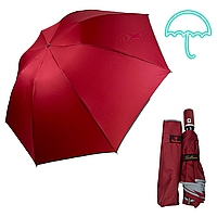 Женский складной зонт автомат зонт со светоотражающей полоской от Bellissimo, красный М0626-3