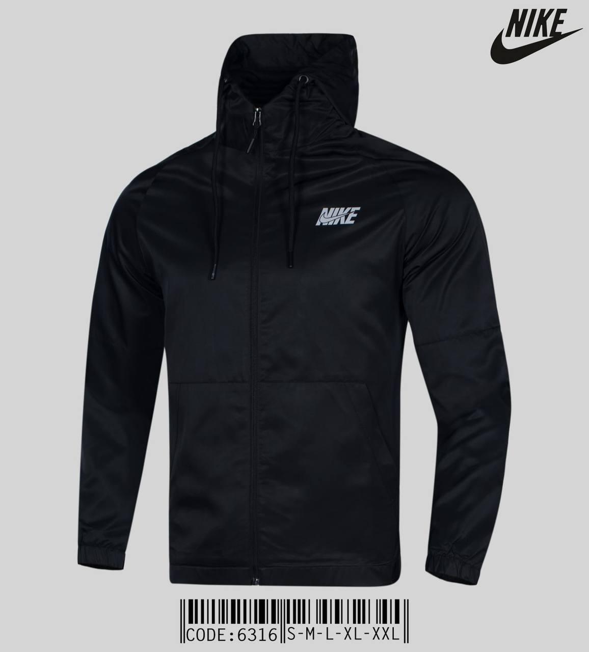 Куртка мужская ветровка Nike черная найк демисезонная с капюшоном весна ...