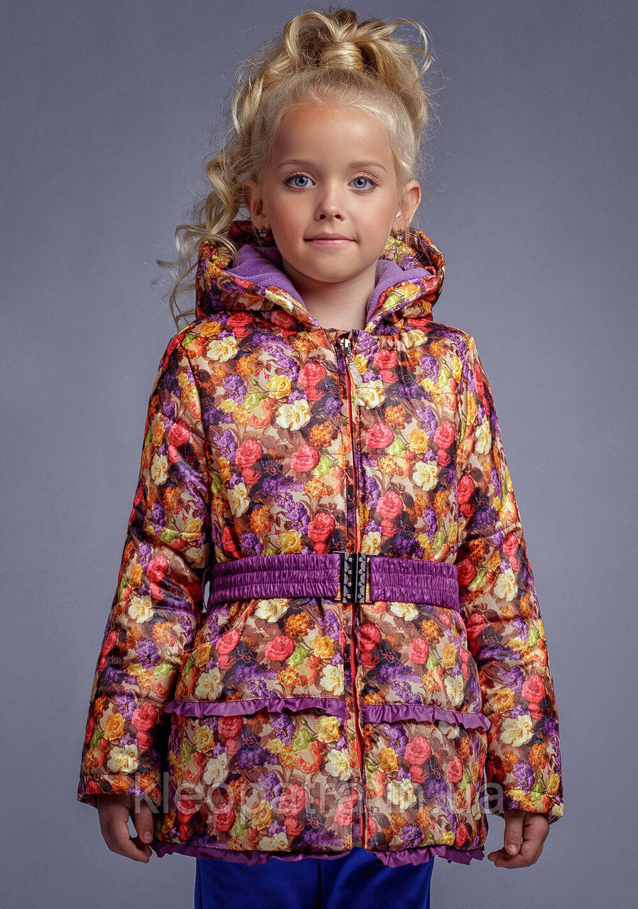 Куртка для дівчинки зимовий яскравий настрій, фото 1