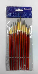 Набір пензлів білка 1979 (12 шт.)