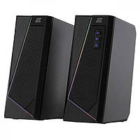 Акустика 2E PCS233 RGB 2.0 USB Black (2E-PCS233BK)
