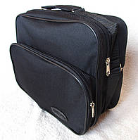 Мужская сумка esW2612 черная барсетка через плечо папка портфель А4 32х24х15см