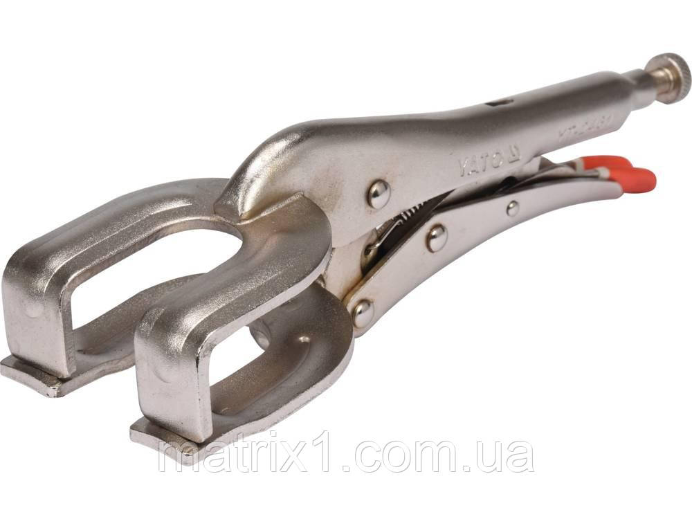Щипці звайні U-подібні: 9", l=225 м, робочий діапазон 0-85mm YATO