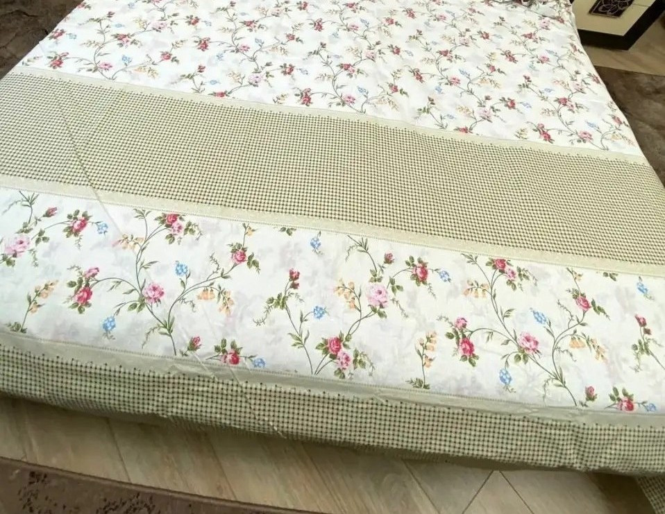 Двоспальне простирадло на резинці 140х200х20х20, бязь Голд, принт: Сюзанна