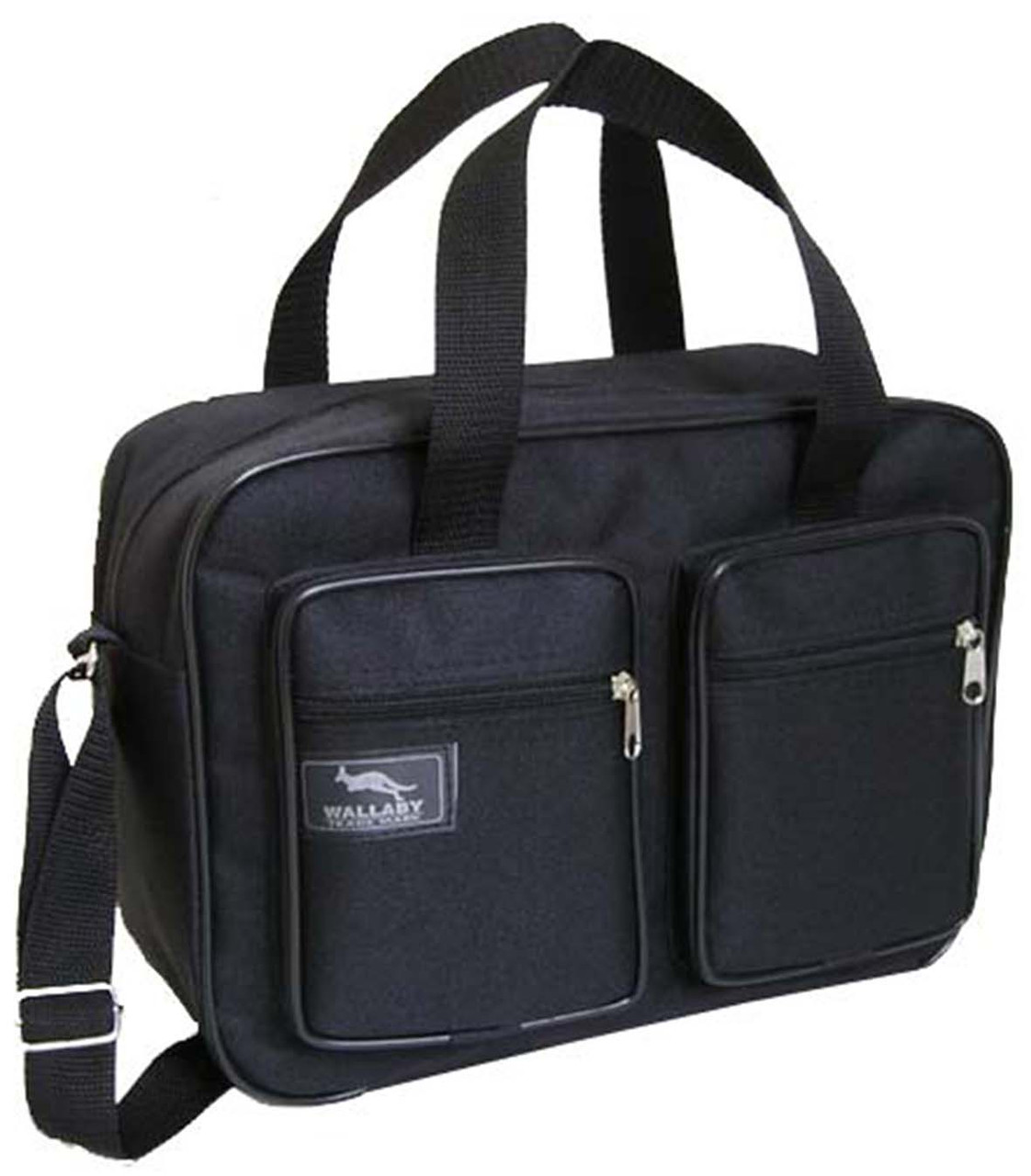 Чоловіча сумка esW2610 чорна барсетка через плече папка портфель А4 32х24х10см