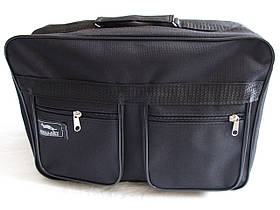 Чоловіча сумка esW2631 чорна барсетка через плече папка портфель А4+ 38x26x13см