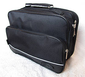 Чоловіча сумка esW2641 чорна барсетка через плече папка портфель А4 35х24х15см