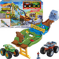 Ігровий набір Гот Вілс Монстер тракс Перегони титанів Hot Wheels Monster Trucks Wreckin Raceway HGV12