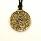 Амулет Корейська Монета Щастя Бронзове покриття / Амулет Корейська Монета Щастя Бронзове покриття 2x2 см, фото 2