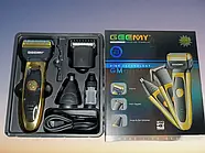 Професійний шейвер триммер Geemy GM 6709 3в1 для бороди носа та вух, фото 3