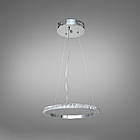 Підвісна світлодіодна люстра кільця 22 Вт колір каркасу хром D-MD88188-300HR dimmer, фото 2