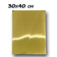 Підкладка фольгована під торт одноразова прямокутна розмір 30х40 см