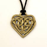 Амулет Серце Бронзове покриття / Амулет Серце Бронзове покриття 2x2 см, фото 2