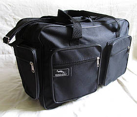 Чоловіча сумка esW2691 чорна барсетка через плече портфель А4+ 42x28x19см