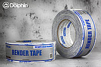 Малярная лента (скотч) Blue Dolphin Render Tape DT-PR 48 мм х 50 м белая (30 дней)