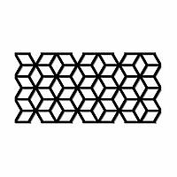 Трафарет для штукатурки та фарбування 1 мм Куб  багаторазовий 577х278 мм tds-13.1