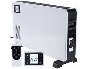 Конвектор нагрівач електричний Maltec CH3500DW 2300 Вт пульт ДК Біло-чорний