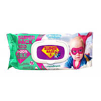 Влажные салфетки "Super Baby" SuperPack ромашка и алоэ, 120 шт.