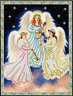 Схема для вышивания бисером Магия бисера ПрВ-036-4 Музицирующие ангелы Размер 18*24 см