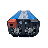Інвертор із чистою синусоїдою 24V на 220 V HPA-2000C 2000 W із заряджанням 20 А + LCD дисплей, фото 3