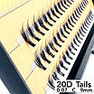 Накладні пучкові вії Nesura Eyelash Tails 20D, 0,07, C, 9 мм, 60 пучків Несура, фото 3