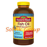 Рыбий жир Nature Made Fish Oil 1200mg (360mg Omega-3), 300 капсул