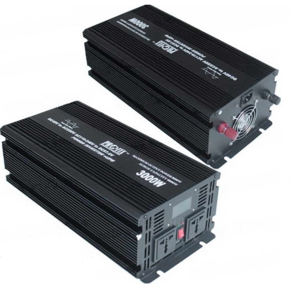 Інвертор із чистою синусоїдою 48V у 220V ProFix 3000 W (макс.6000W) із зарядкою + UPS, LCD дисплей