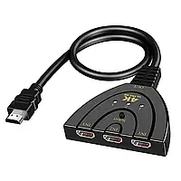 Адаптер Перемикач сигналу HDMI Cablexpert DSW-HDMI-35, на 3 порти HDMI v. 1.4