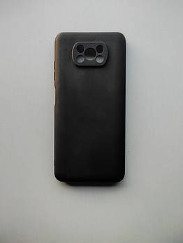 Силіконовий чохол Xiaomi Poco X3 матовий Чорний