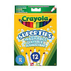 Набір для творчості Crayola 12 тонких фломастерів яскравих кольорів (7509) (код 1487909)