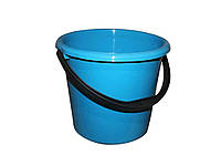 Ведро 10л полипропиленовое (пластиковое) мерное голубое ТМ ПОЛИМЕРАГРО BP