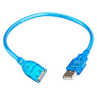 Подовжувач USB гніздо/штекер 0.3m синій