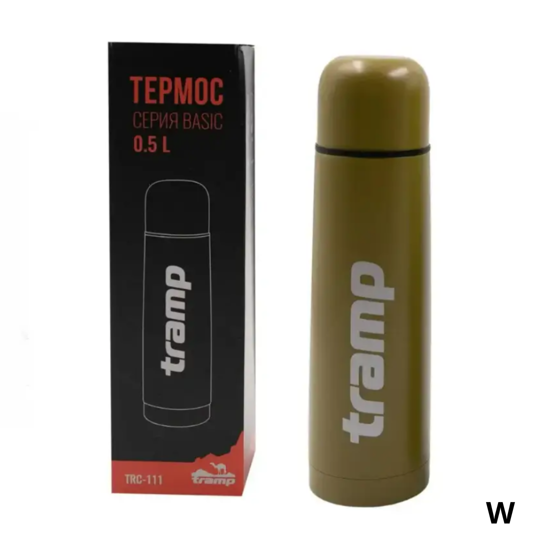 Термос TRAMP 0.5 л Хаки, Пищевый термос из нержавеющей стали для ...