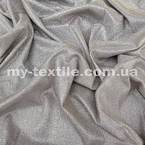 Тканина Люрекс з насипаним глітером Бежевий