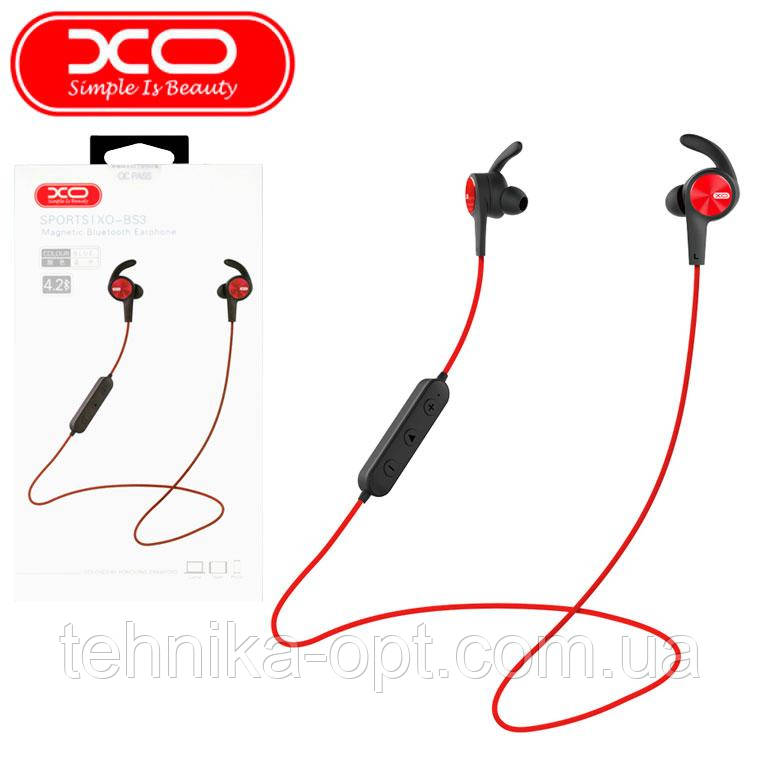 Bluetooth наушники с микрофоном XO BS3 красные (ID#1962445160), цена ...