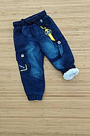 Теплые джинсы для мальчиков 3/6 лет; Опт. Турция