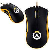 USB Мышь проводная Razer DeathAdder Chroma Overwatch Edition игровая с подсветкой черная