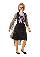 Платье halloween, скелет, скелетик, карнавальный костюм, хэллоуин, хэлоуин, S, L