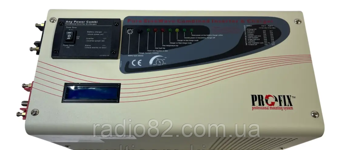 Блок аварійного живлення, інвертор із чистою синусоїдою 48 V у 220 V ProFix APC-3000W із зарядкою 35A