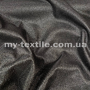 Тканина Люрекс з насипаним глітером Чорний без люрекса
