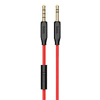 Кабель AUX Hoco UPA12 audio cable (with mic) Black