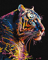 Картина по номерам Прекрасный зверь с красками металлик extra Идейка 40 х 50 KHO6520