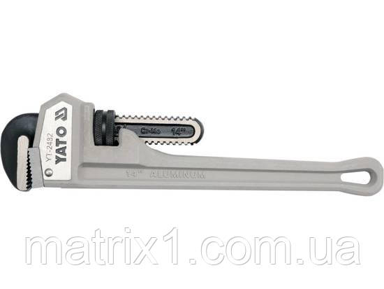 Ключ трубний прямий YATO: 350 мм (14"). max Ø = 2" (50 mm), алюмінієвий