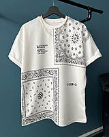 Чоловіча стильна футболка (біла) f250bnd