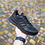 Чоловічі кросівки Adidas Glide (чорні з червоним) стильні повсякденні кроси 10651 Адідас vkross, фото 4