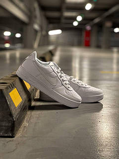 Nike air force 1 leather white sale