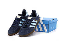 Мужские кроссовки Adidas Spezial (синие) универсальные демисезонные стильные кеды К14402 43 тренд