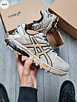 Чоловічі кросівки Asics Gel-Kahana Beige (бежеві з чорним) спортивні зручні кроси 1227TP топ, фото 4