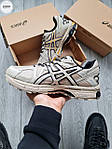 Чоловічі кросівки Asics Gel-Kahana Beige (бежеві з чорним) спортивні зручні кроси 1227TP топ, фото 5